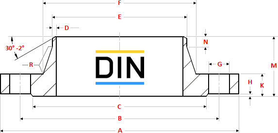 Vorschweiss-Flansche Type 11 DIN EN 1092-1