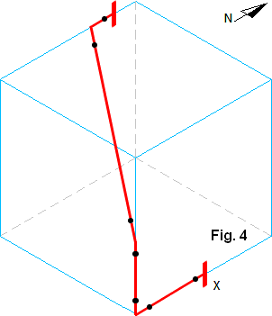 Isometric view of a pipeline