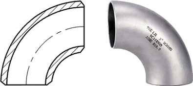 Short Radius Elbow Chart