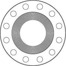 Flange face finish