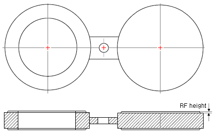 Paddle Blind Dimensions With Hydrotest Thickness Chart