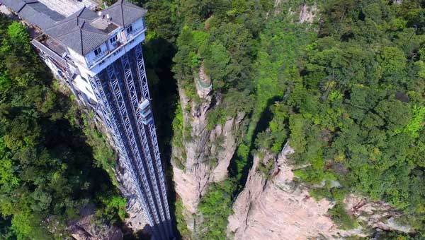 Bailong Elevator top view