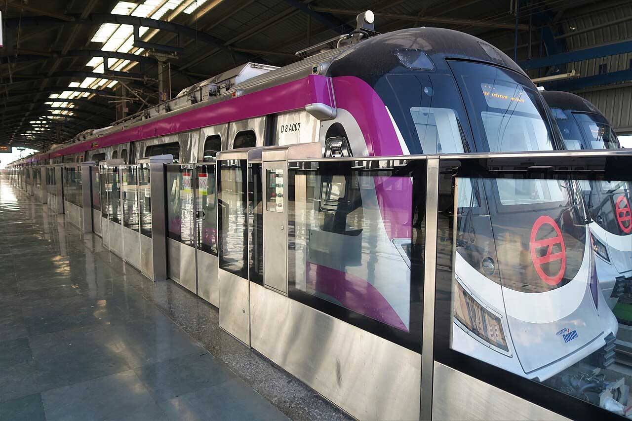 Magenta Line Delhi metro