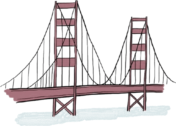 Golden Gate Bridge illustration