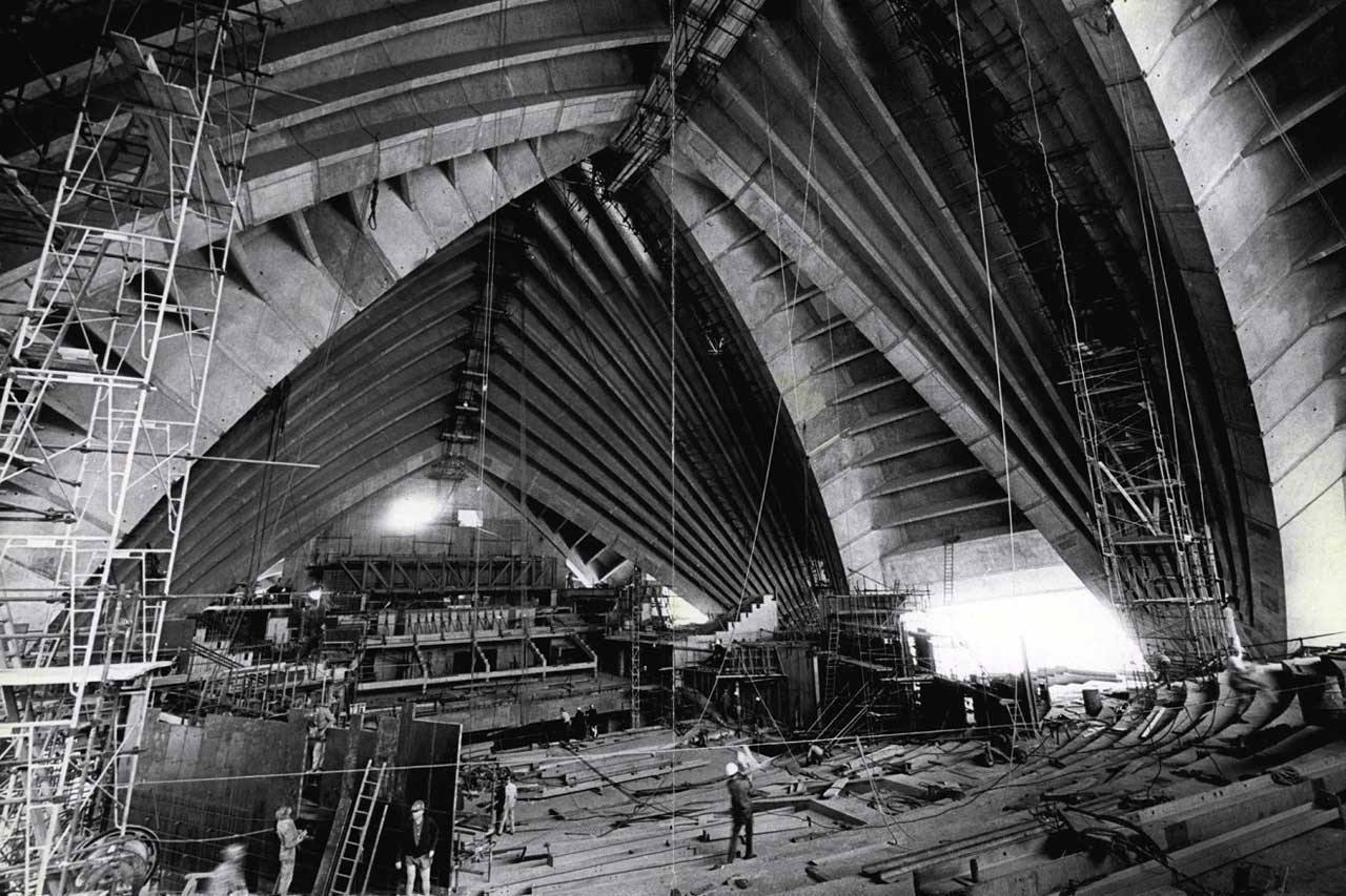 Sydney Opera House photo from 1969