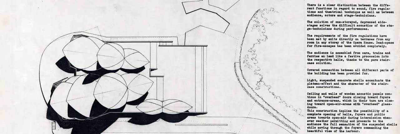 Sydney Opera House Competition drawing