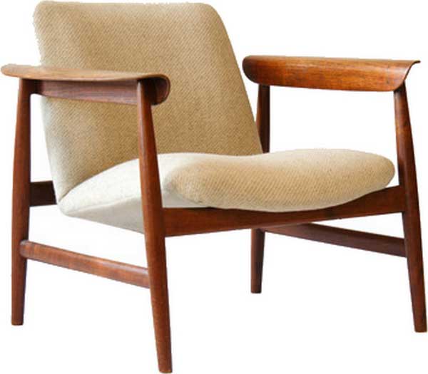 A very rare teak easy chair by Finn Juhl
