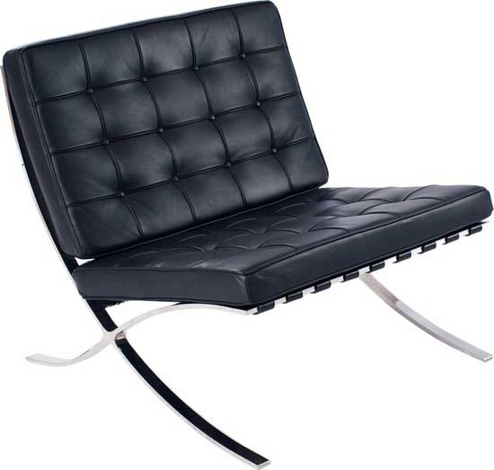 Barcelona chair by Ludwig Mies van der Rohe designed in 1929