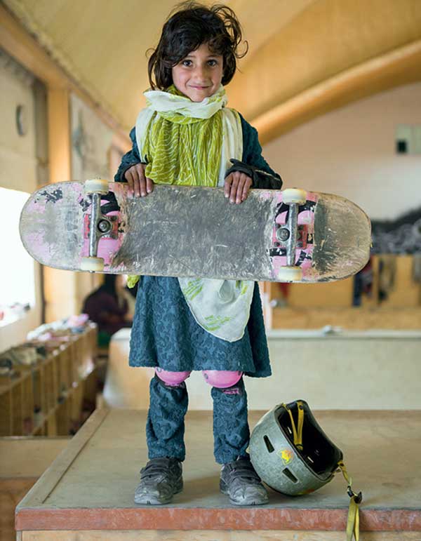 Young Afghan Skateboarders