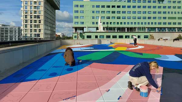 Antwerp's first-ever rooftop mural
