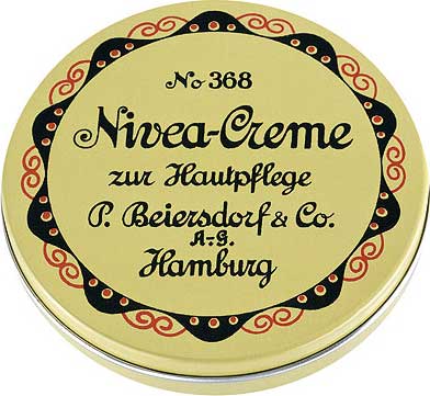 One of the first boxes of NIVEA Creme