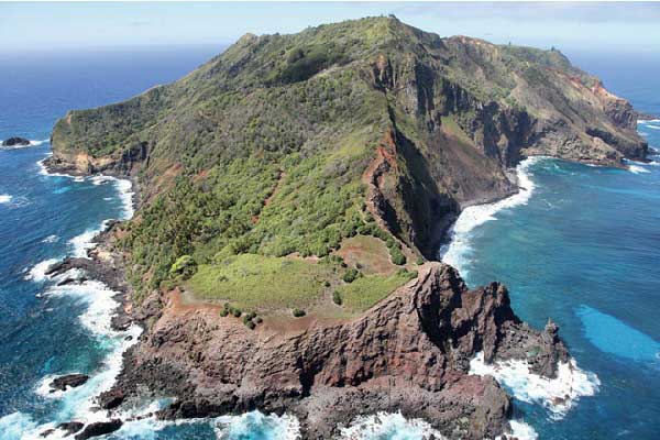 The island of Pitcairn