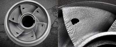 Pump Impeller - Cavitation Damage
