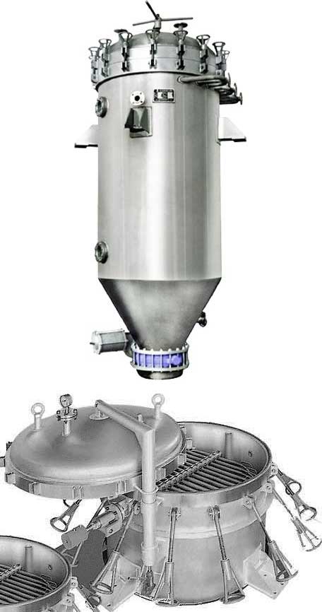 Typical horizontal Leaf Filter