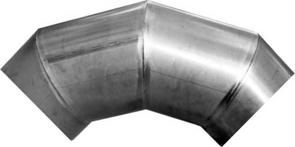 Miter elbow 90deg 4 sections