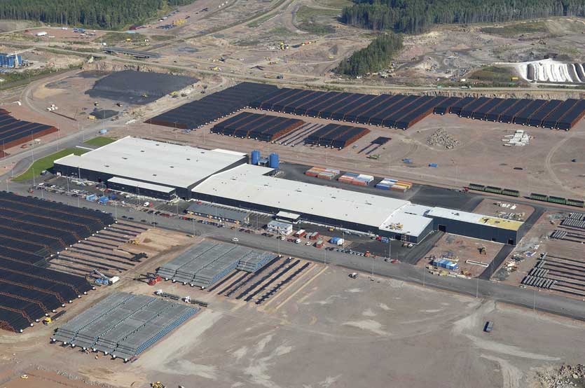 EUPEC Concrete Coating Plant Kotka Finland (Bird's Eye View)
