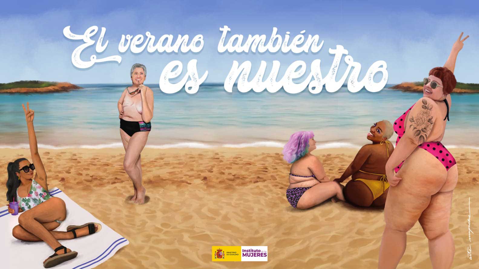 The poster of the Spanish government