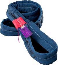 Flat synthetic lifting sling