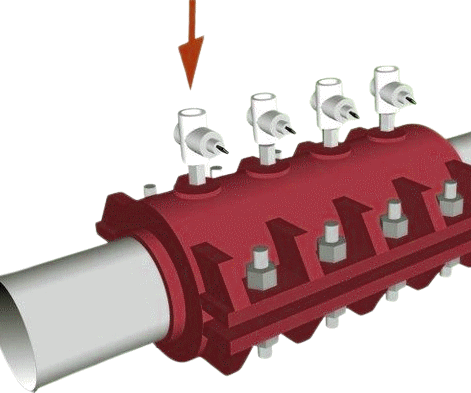 Manufactured leak repair pipe clamp