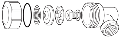 Typical balanced pressure capsule arrangement