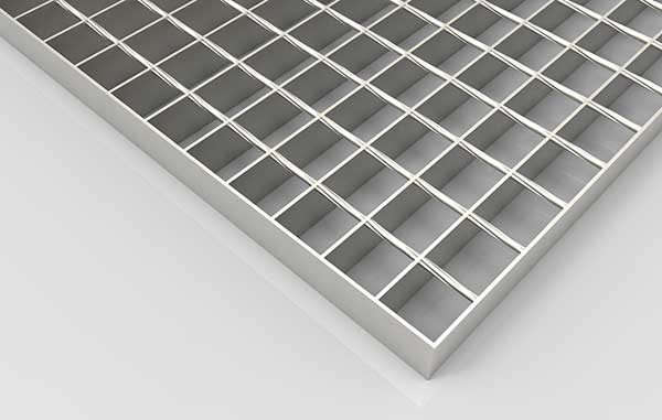 Welded electro-forged grating