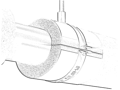 Insulated pipe support