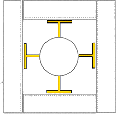 Boxed guides for vertical pipe movement